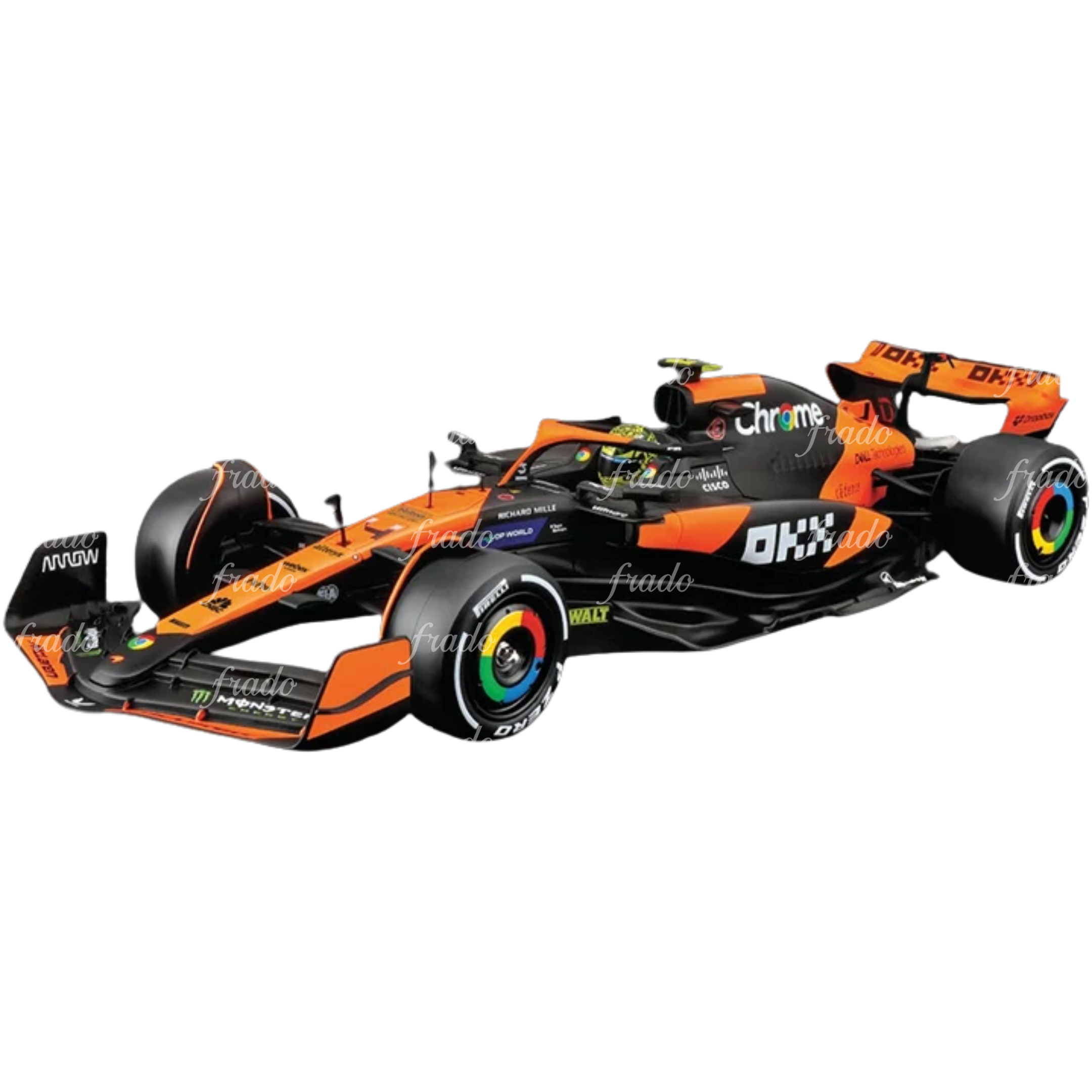 Bburago McLaren MCL38 Miami Grand Prix 2024 Lando Norris 1/24