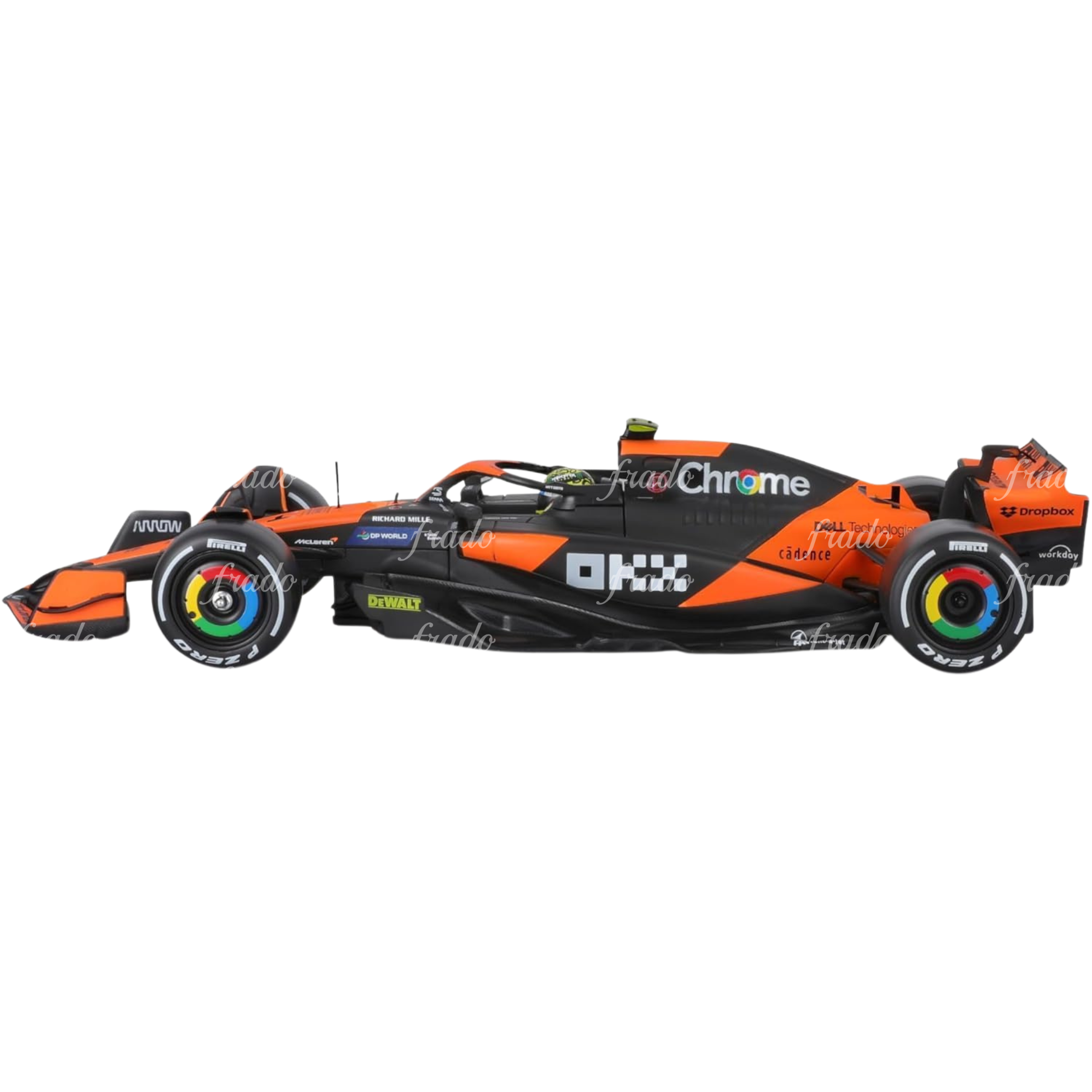 Bburago McLaren MCL38 Miami Grand Prix 2024 Lando Norris 1/24
