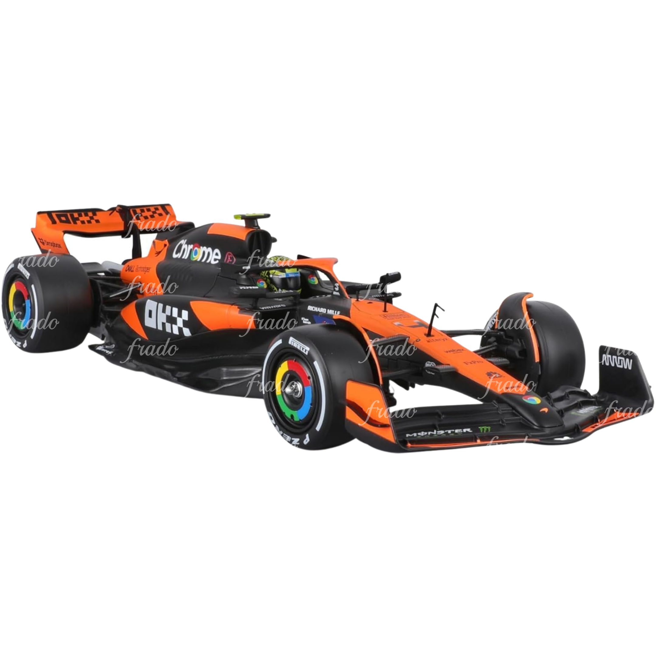 Bburago McLaren MCL38 Miami Grand Prix 2024 Lando Norris 1/24
