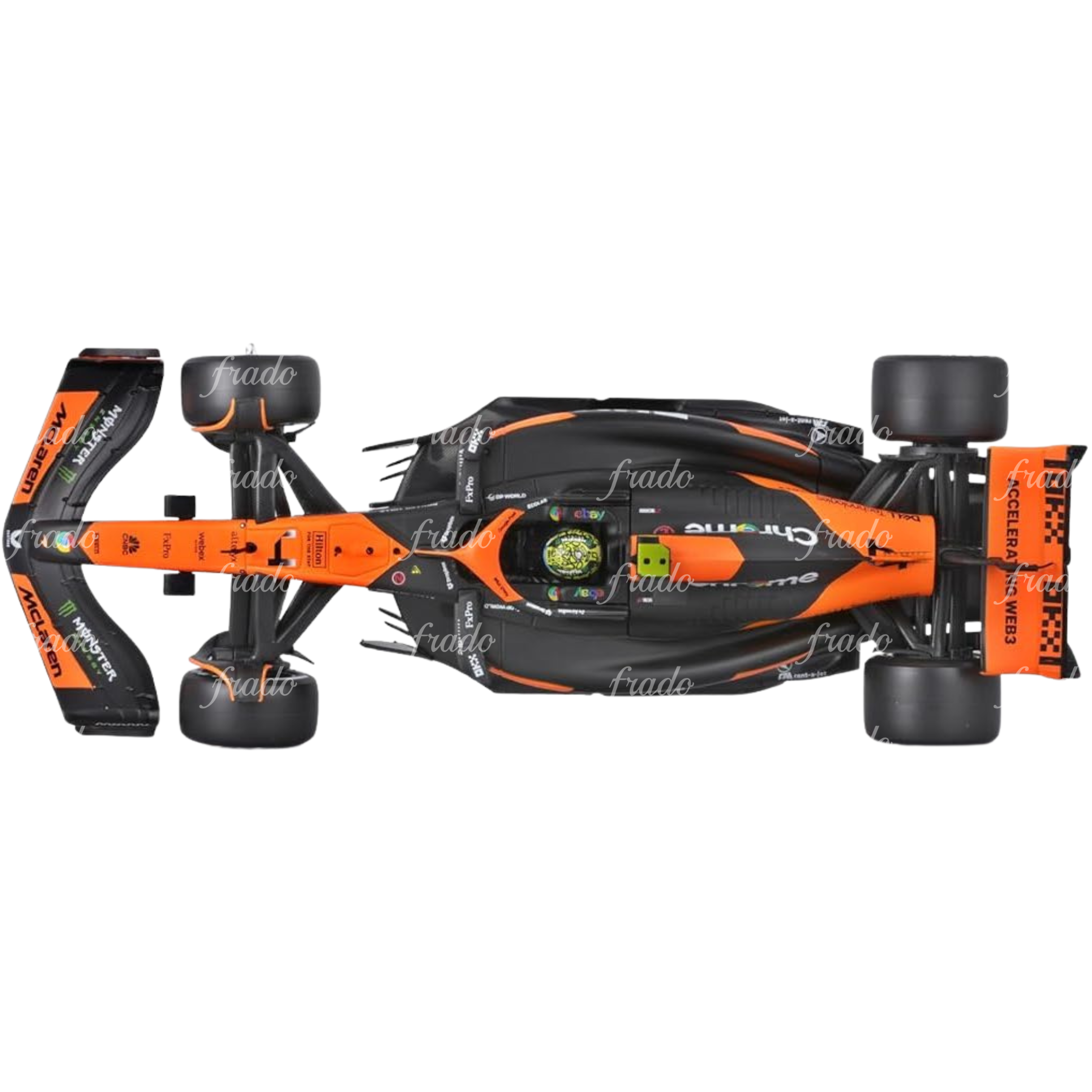 Bburago McLaren MCL38 Miami Grand Prix 2024 Lando Norris 1/24
