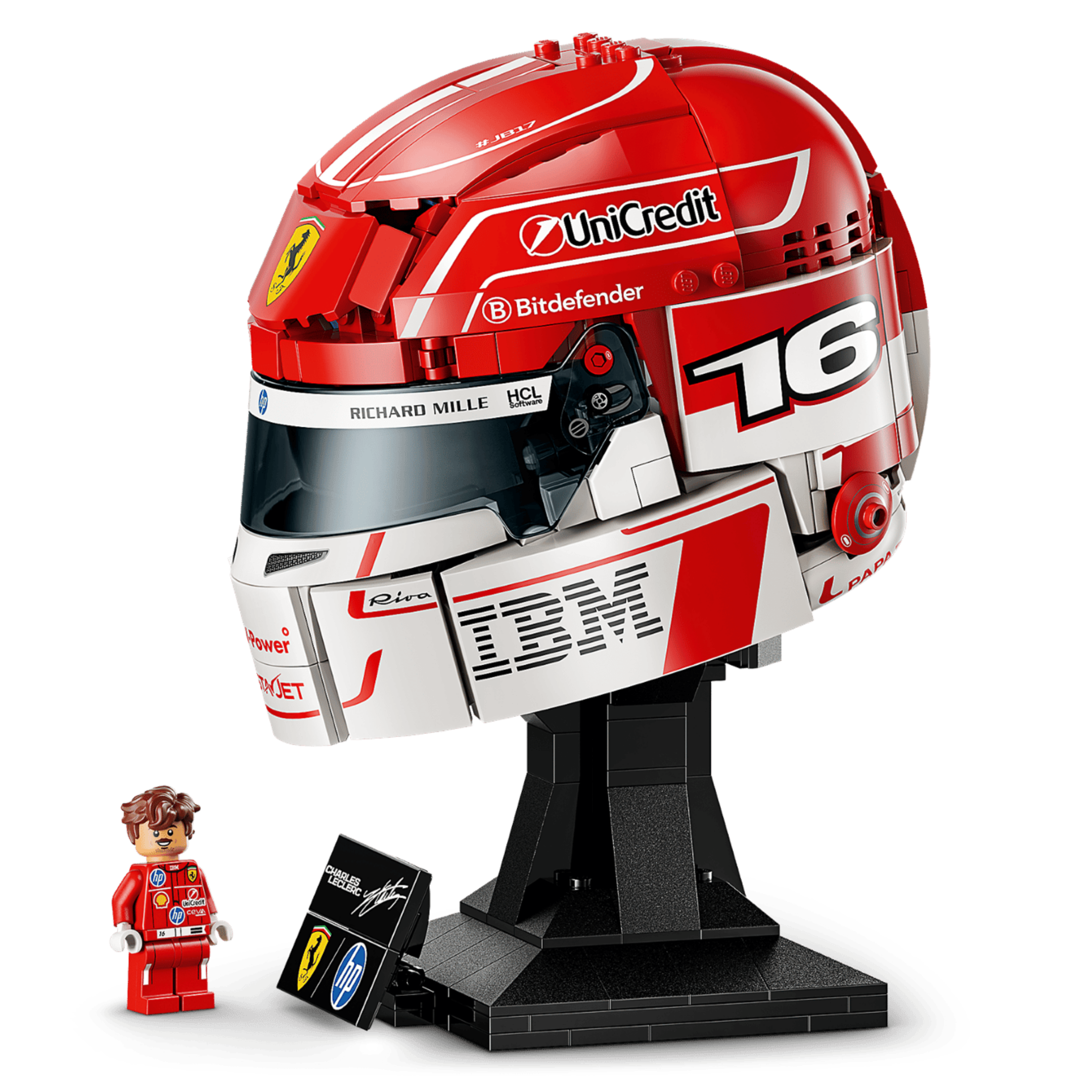 Lego Scuderia Ferrari: Casco de Charles Leclerc