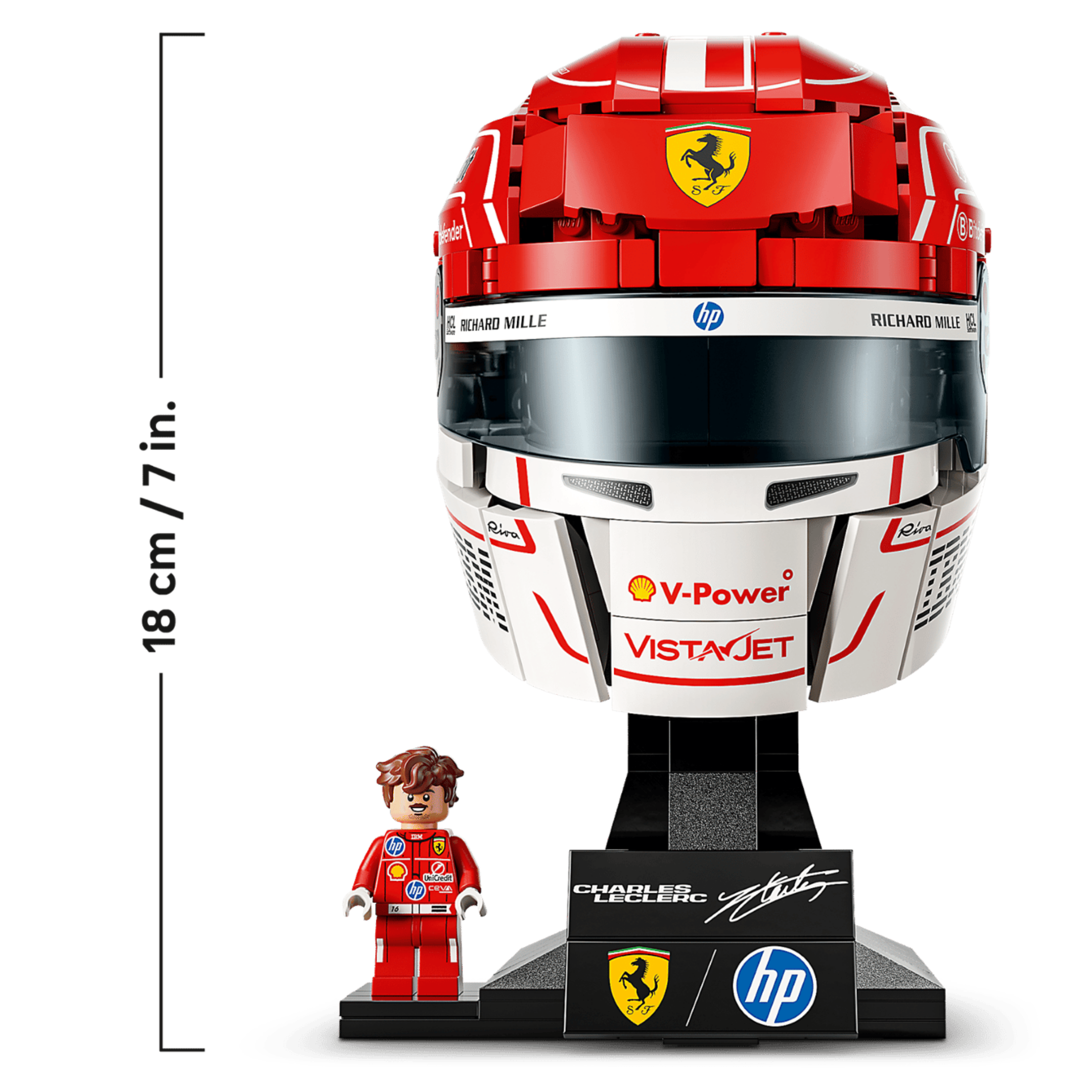 Lego Scuderia Ferrari: Casco de Charles Leclerc
