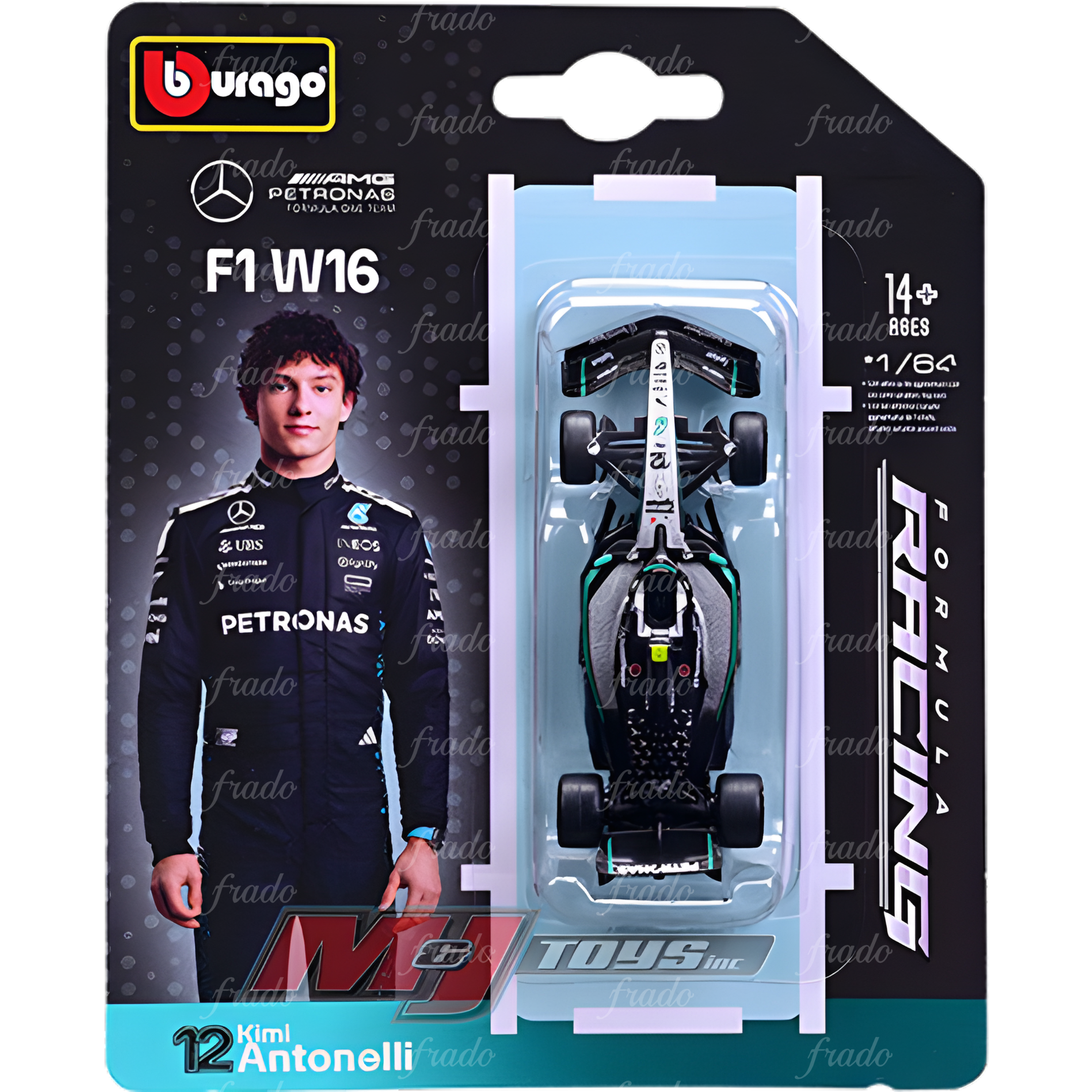 Bburago Mercedes-AMG F1 W16 K. Antonelli 2025 1/64 Fradostore