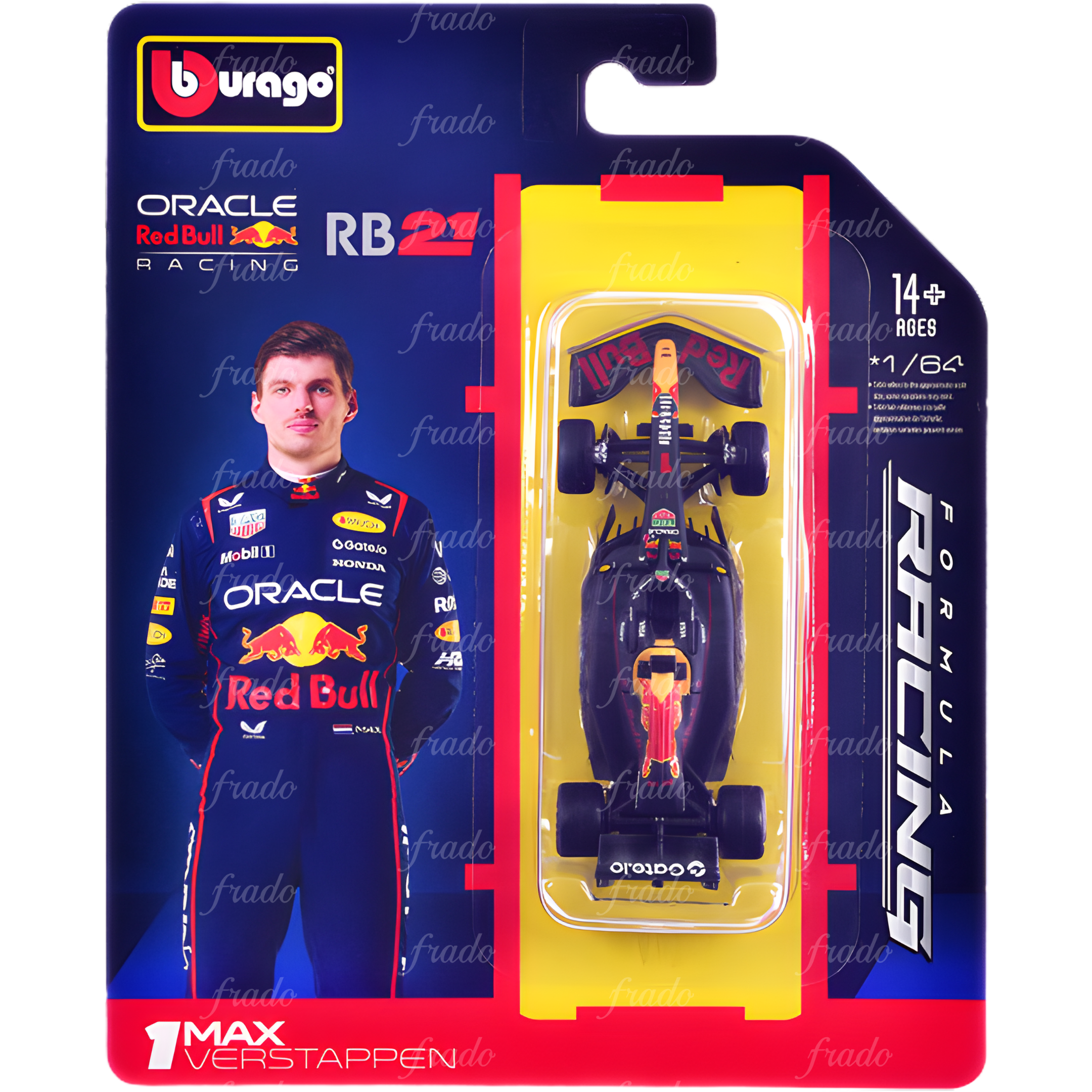 Bburago Oracle Red Bull Racing M. Verstappen 2025 1/64 Fradostore