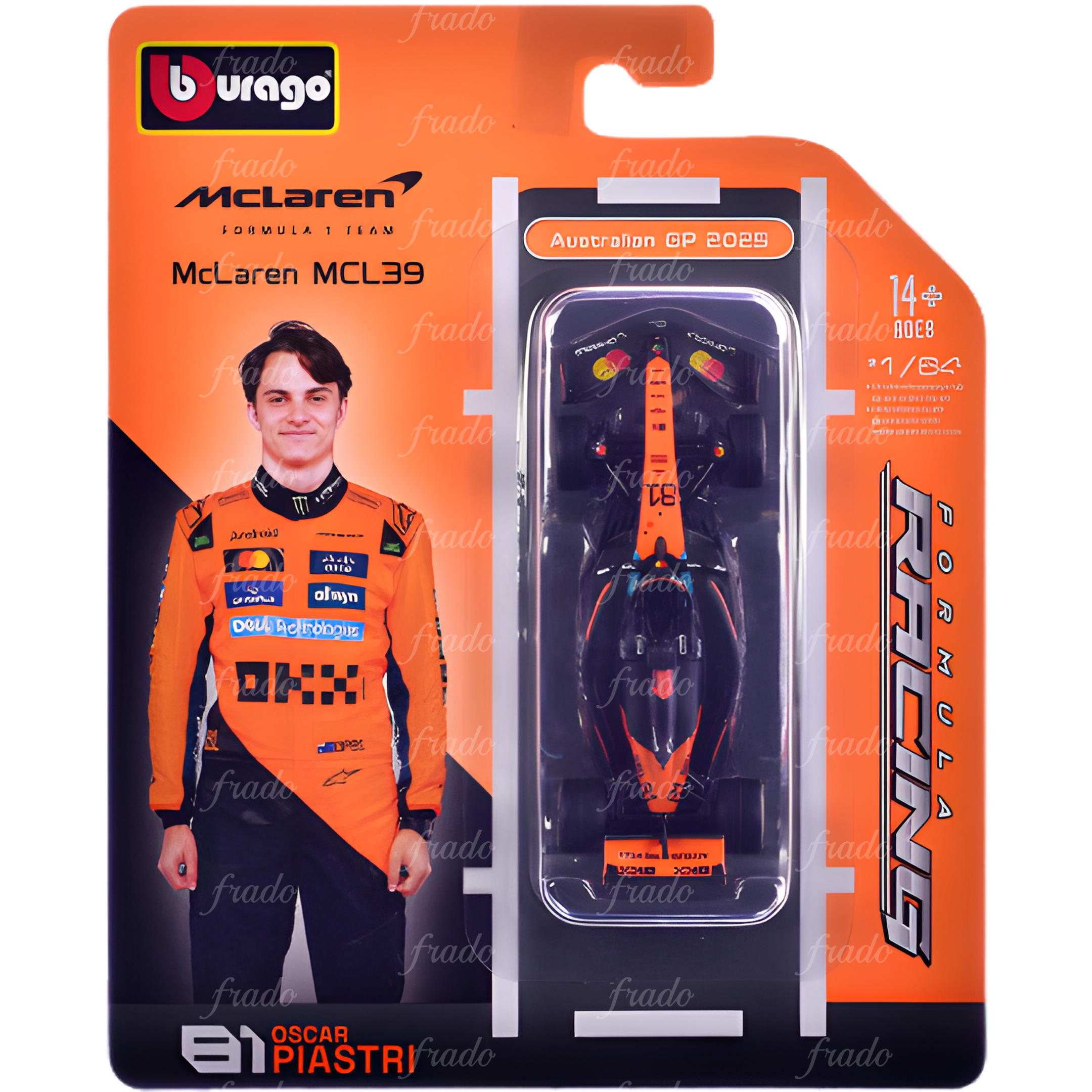 Bburago McLaren MCL39 O. Piastri 2025 1/64 Fradostore