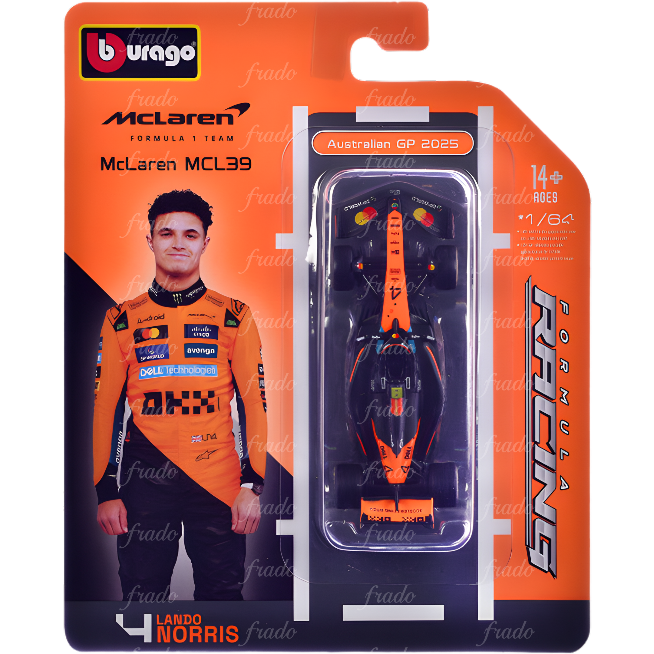 Bburago McLaren MCL39 L. Norris 2025 1/64 Fradostore