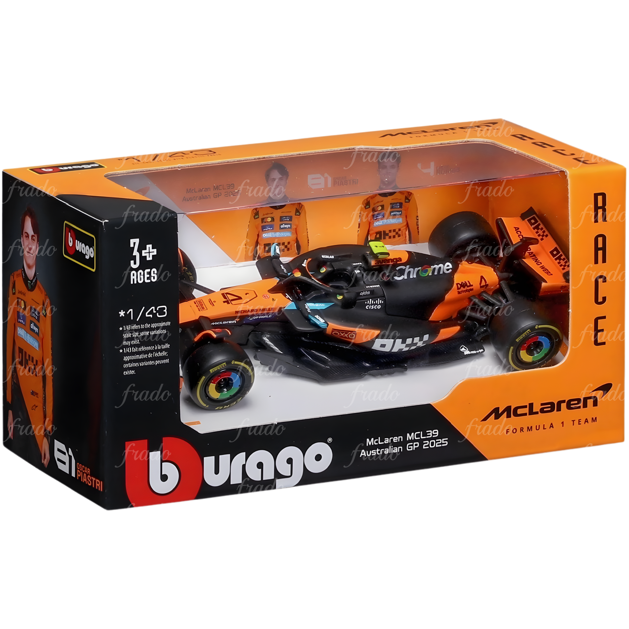 Bburago McLaren MCL39 Australian GP 2025 1/43 Fradostore