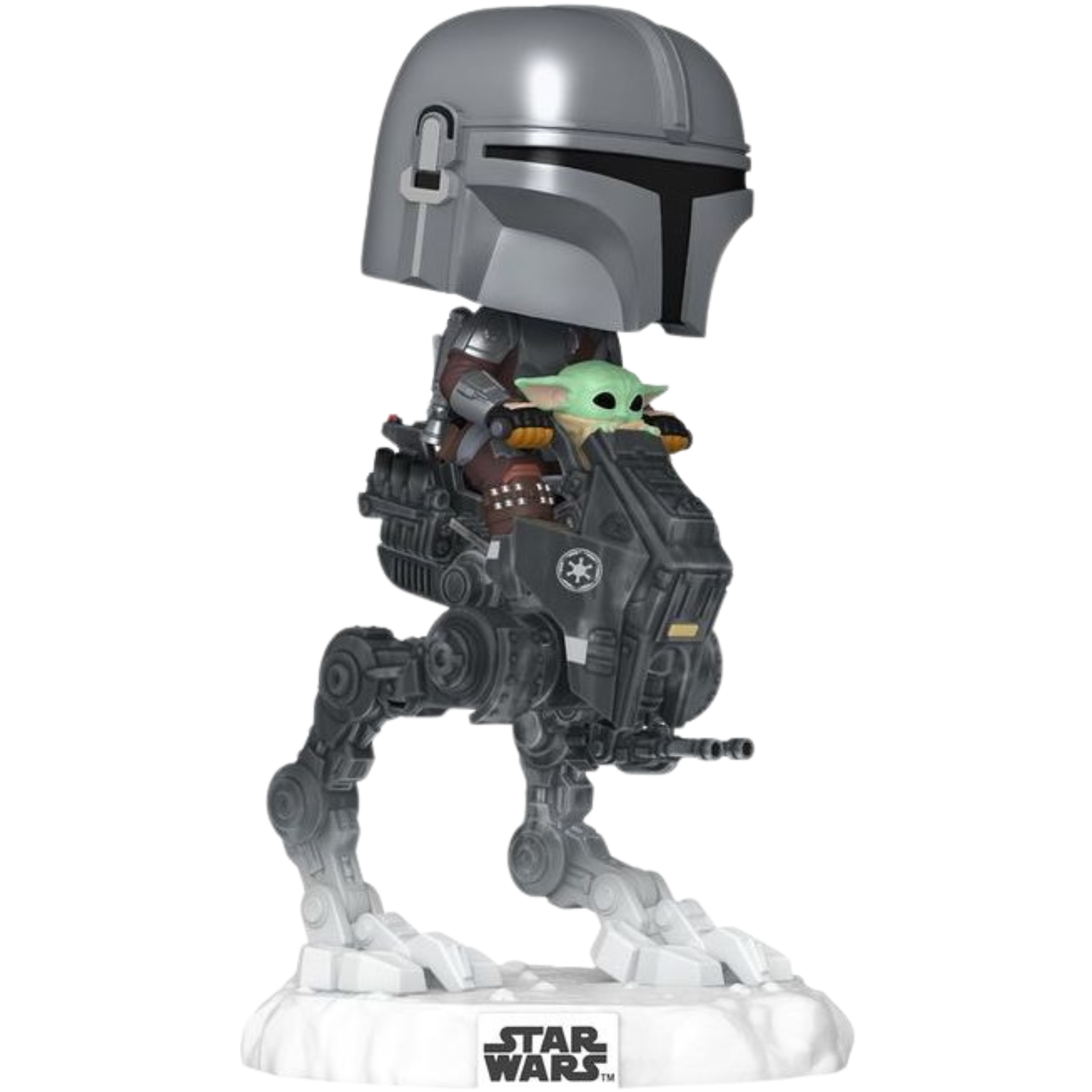 Funko Pop The Mandalorian with Grogu in Imperial Remnant AT-RT