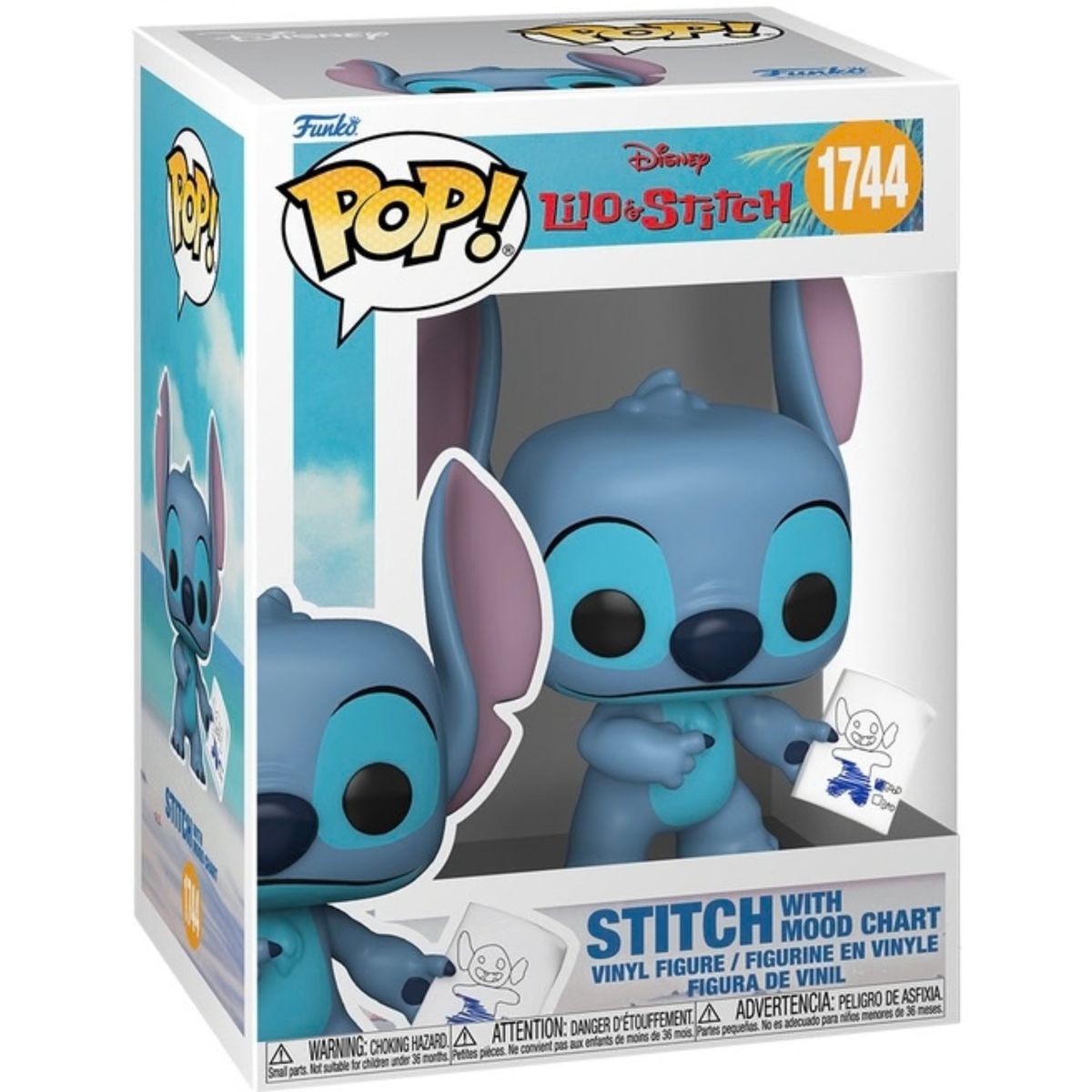 Funko Stitch with mood chart - Fradostore