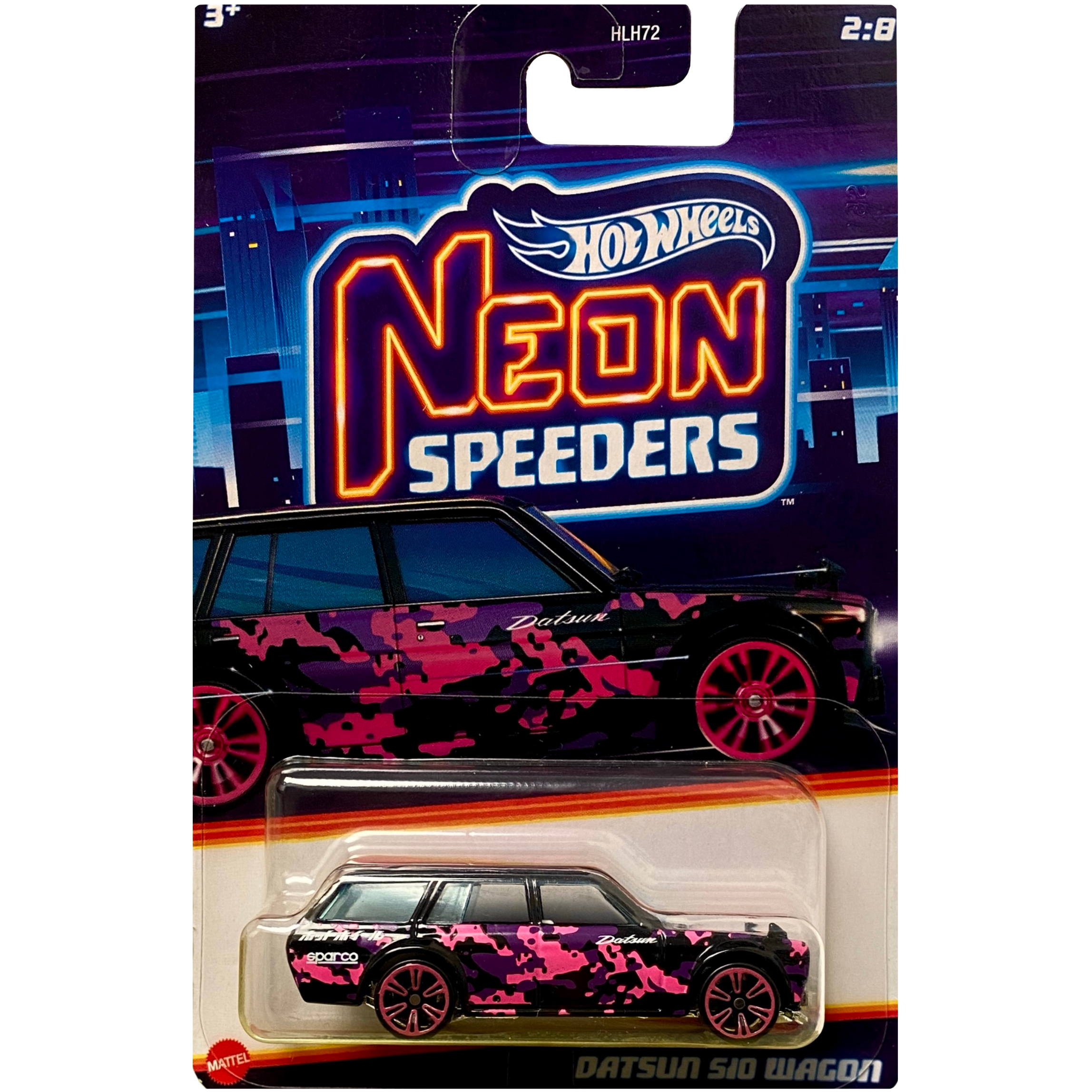 Hot Wheels Neon Speeders Datsun 510 Wagon