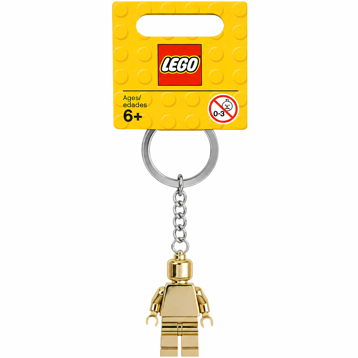Llavero de minifigura dorada LEGO