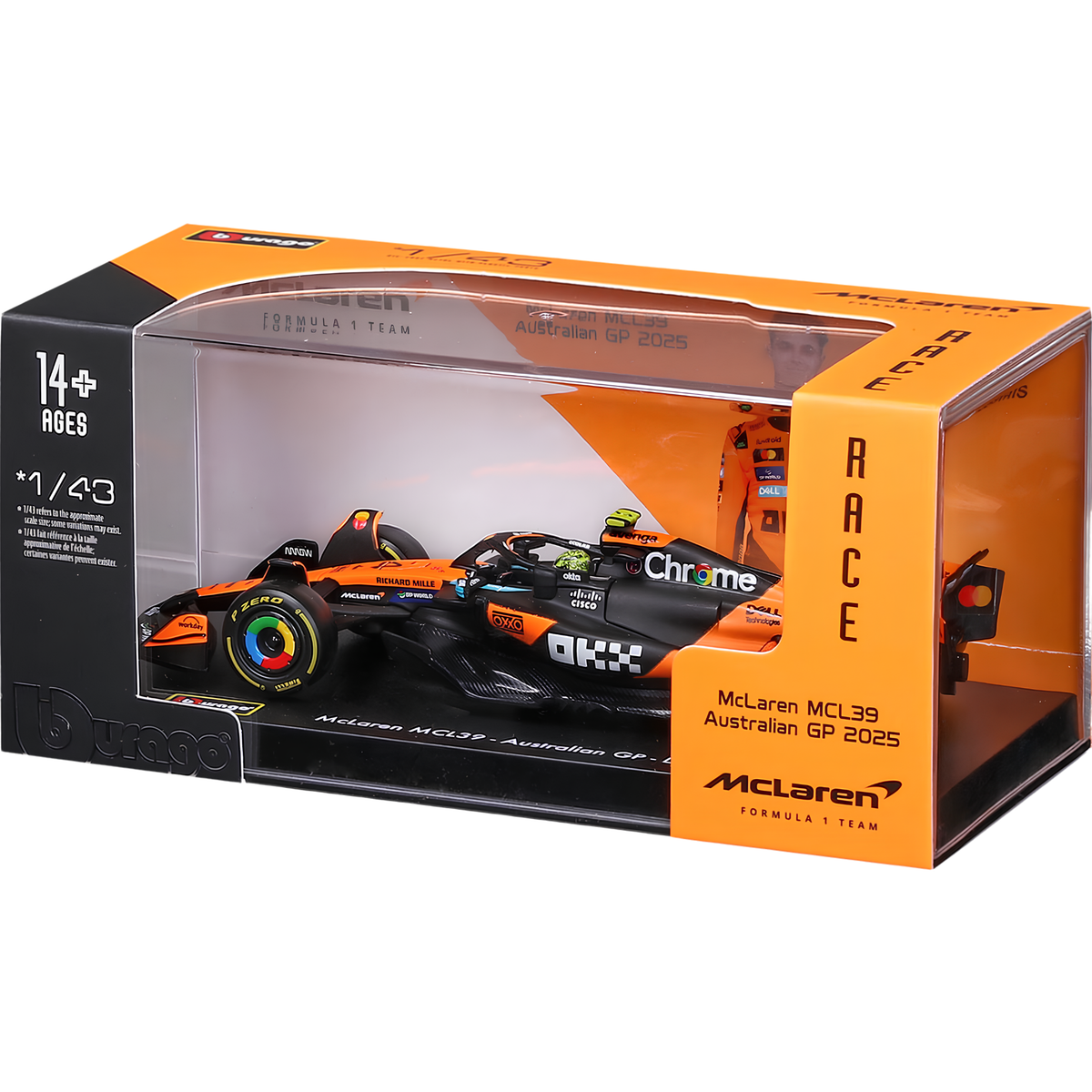 Bburago McLaren MCL39 L. Norris Australian GP 2025 1/43