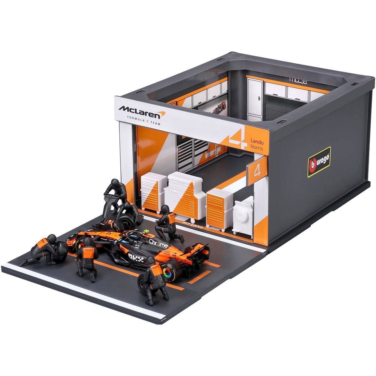 Bburago Pit Pass McLaren MCL39 L. Norris Australian GP 2025 1/43