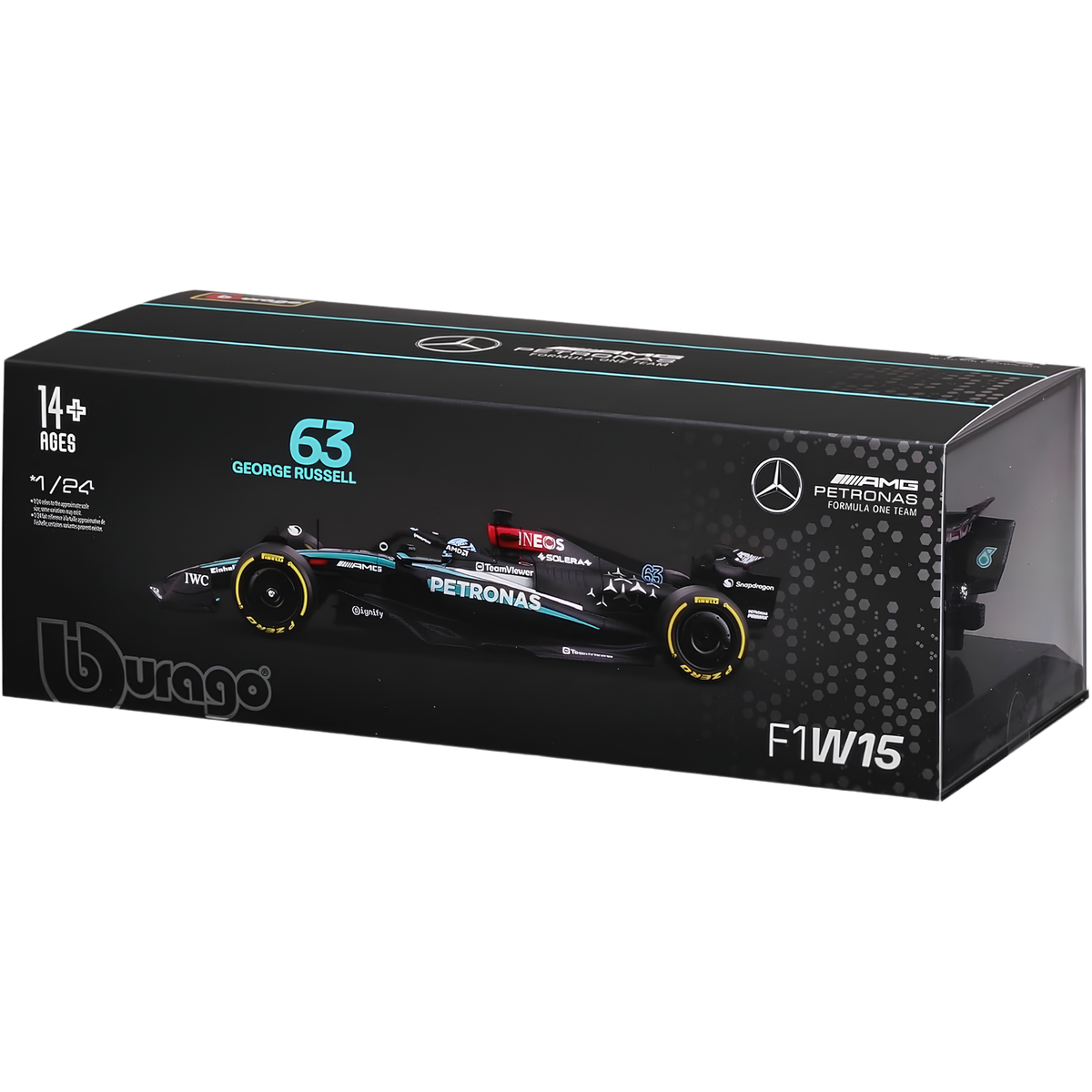 Bburago Mercedes-AMG F1 W15 G. Russel 1/24