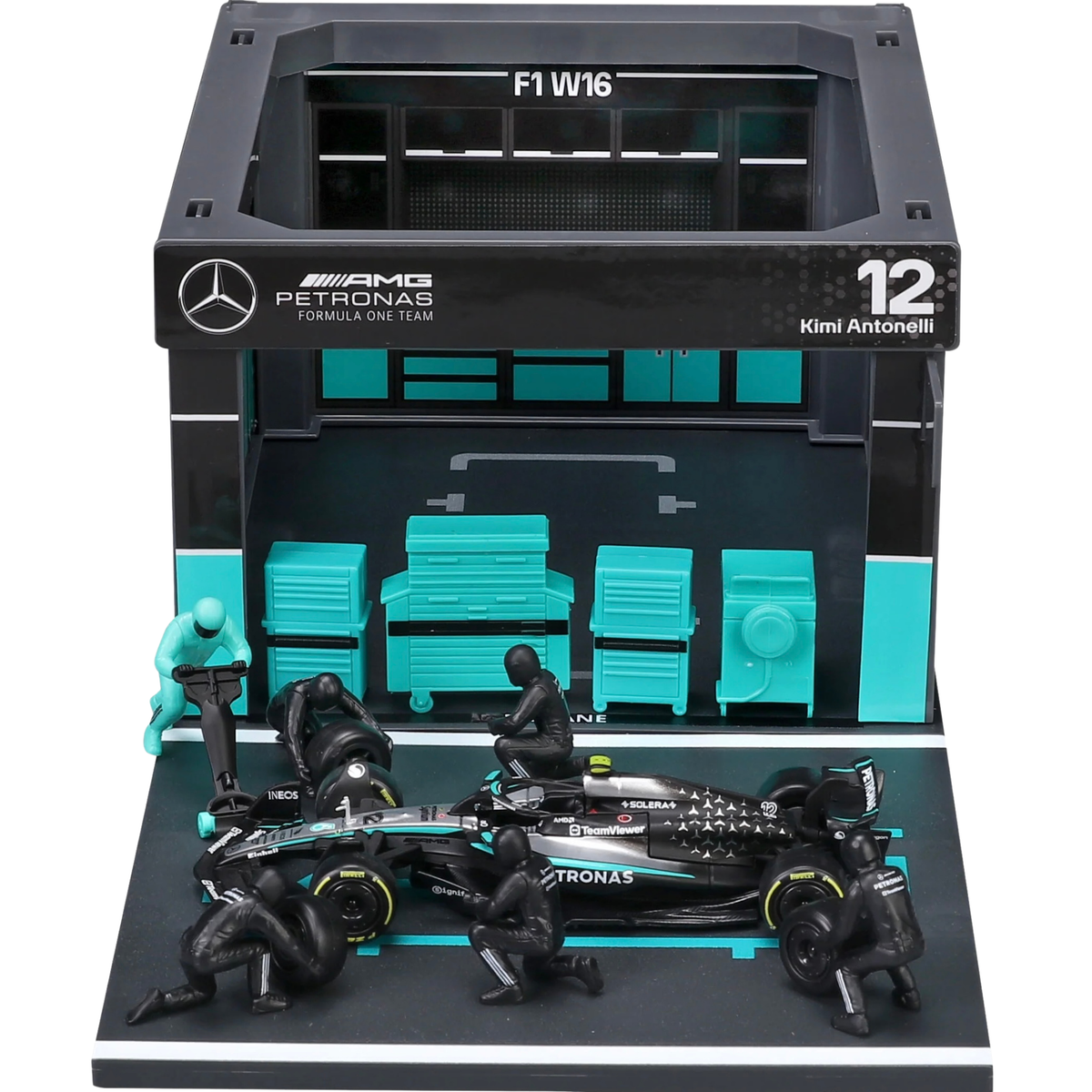 Bburago Pit Pass Mercedes-AMG F1 W16 K. Antonelli 1/43