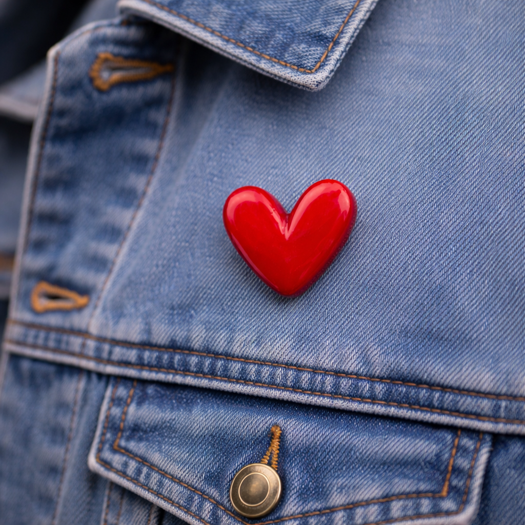 Pin Corazón Glossy Fradostore