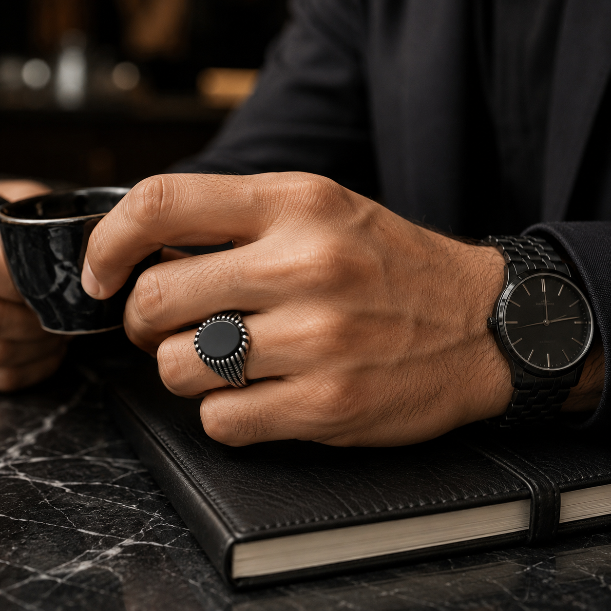 Anillo Lumen Noir