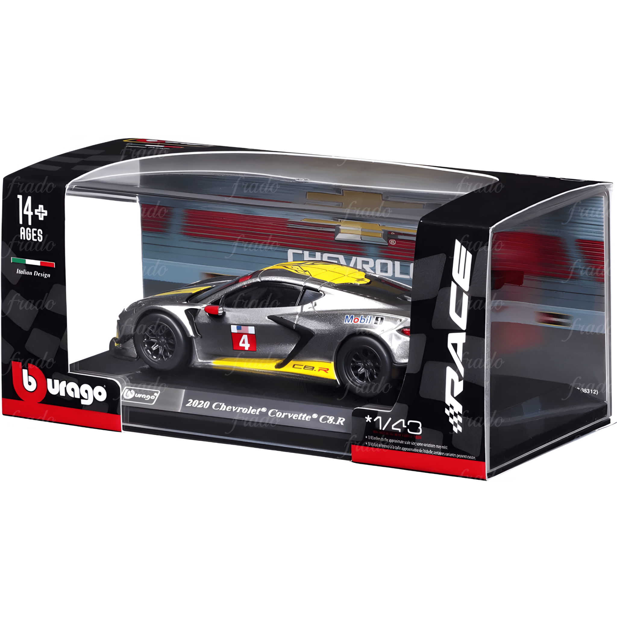 Bburago 2020 Chevrolet Corvette C8.R - Fradostore