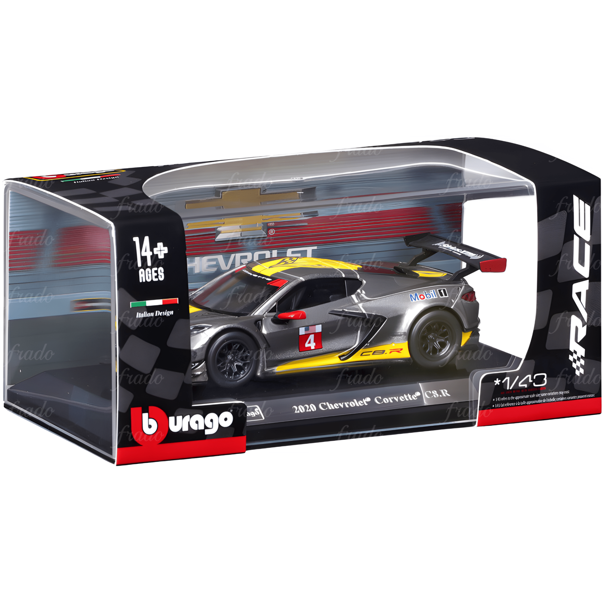 Bburago 2020 Chevrolet Corvette C8.R - Fradostore
