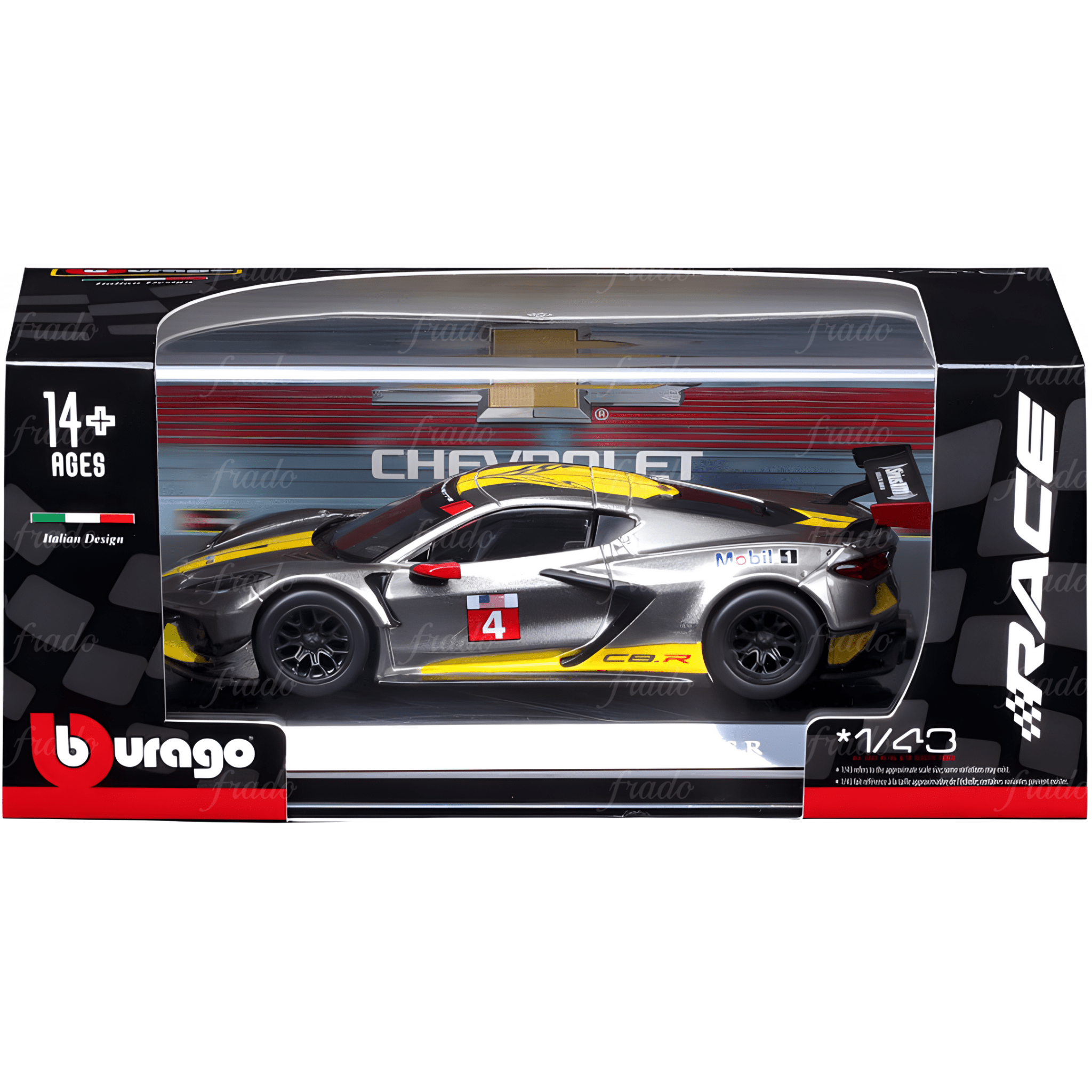 Bburago 2020 Chevrolet Corvette C8.R - Fradostore