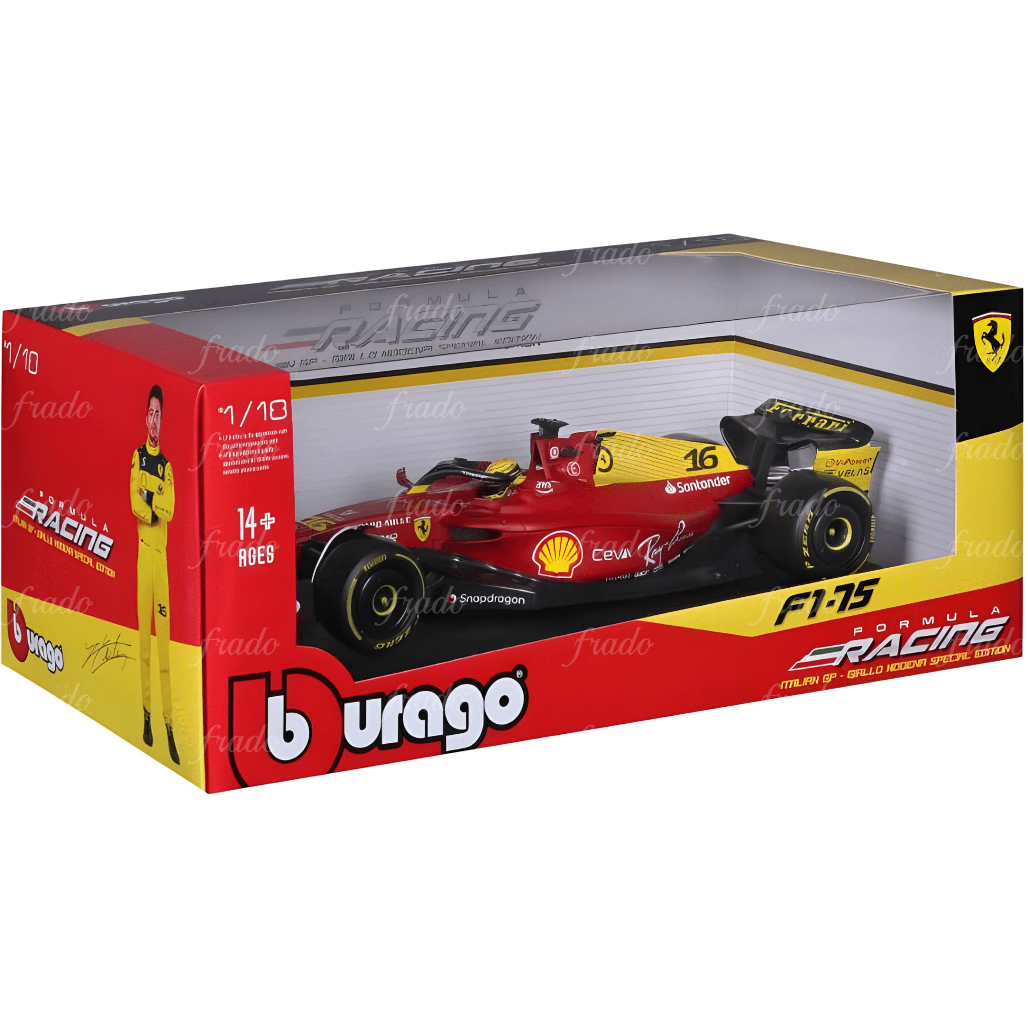 Bburago 75th Anniversary Scuderia Ferrari Italian GP 1/43 - Fradostore