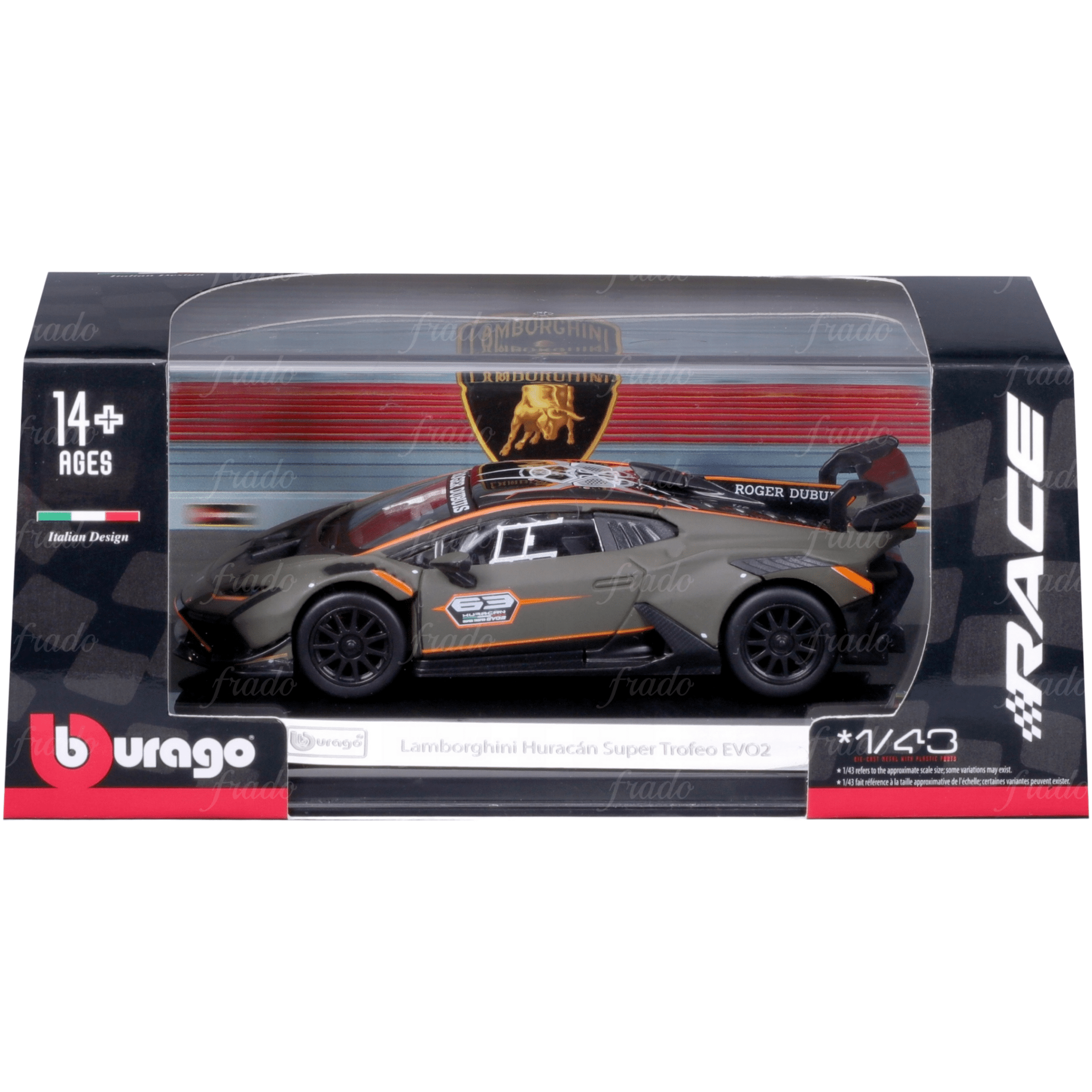 Bburago Lamborghini Huracán Super Trofeo EVO2 - Fradostore