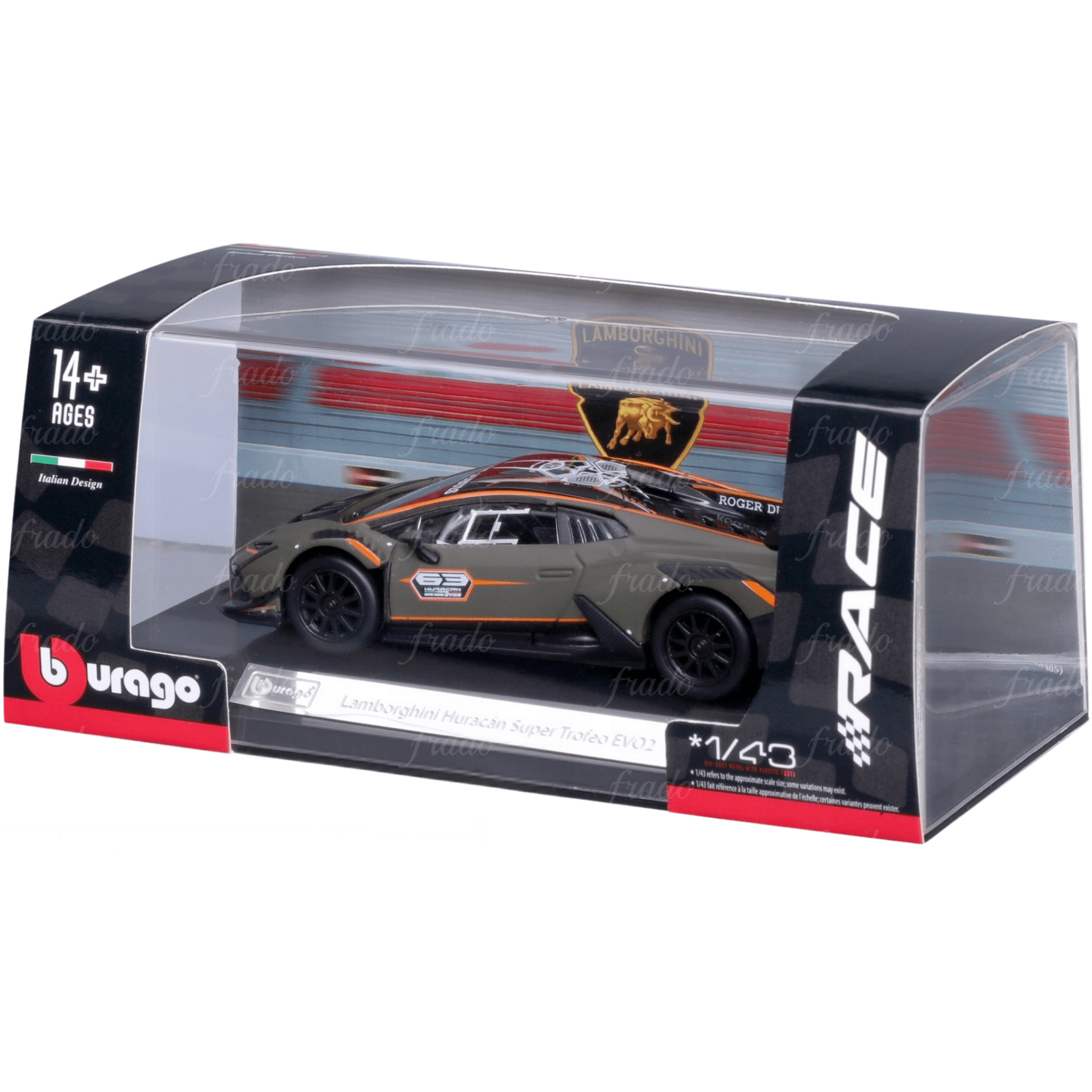 Bburago Lamborghini Huracán Super Trofeo EVO2 - Fradostore
