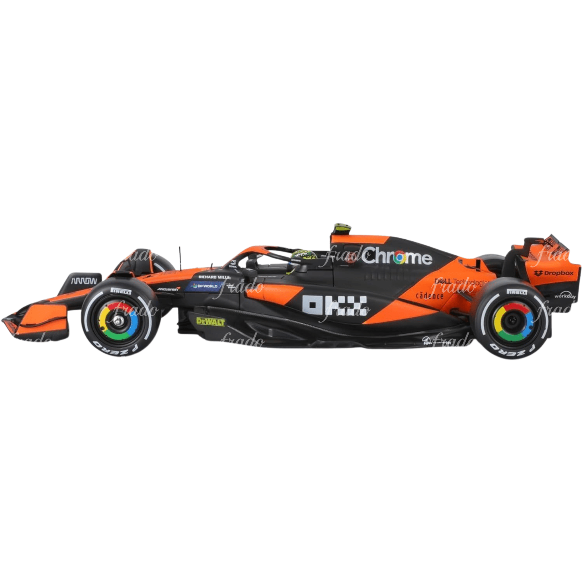 Bburago McLaren MCL38 Miami GP 2024 Lando Norris 1/24 - Fradostore