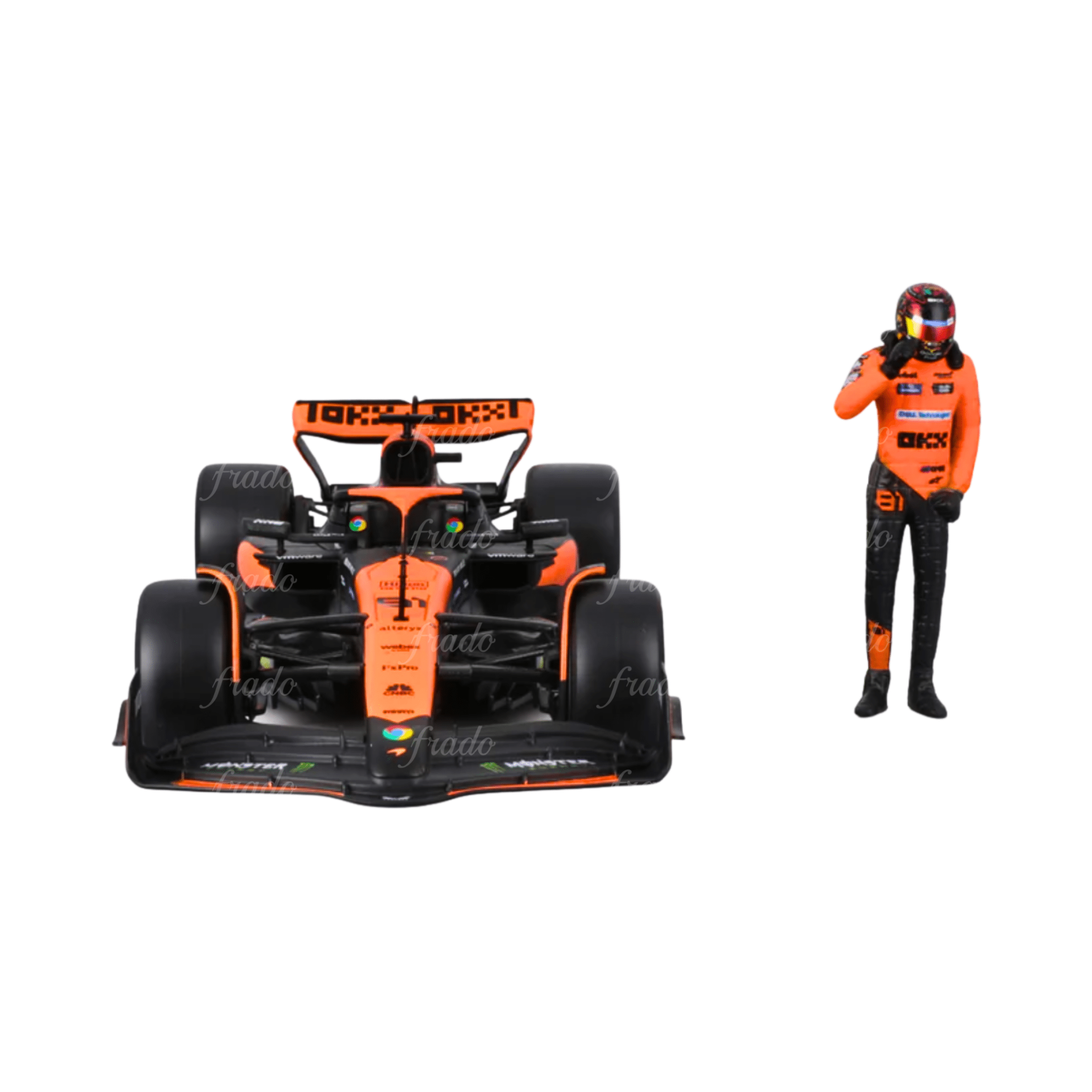 Bburago O. Piastri McLaren MCL38 Miami GP 2024 con figura 1/24 - Fradostore