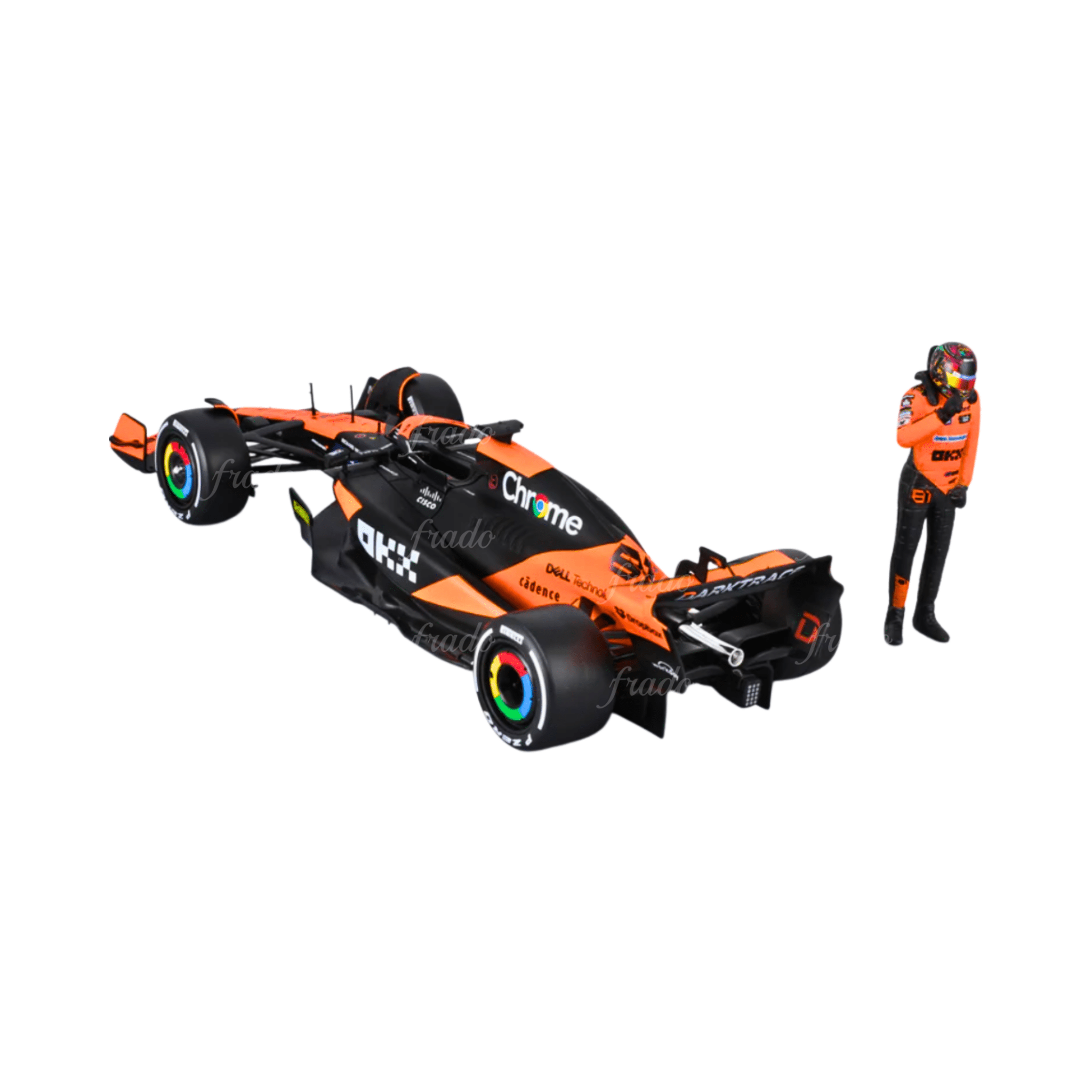 Bburago O. Piastri McLaren MCL38 Miami GP 2024 con figura 1/24 - Fradostore