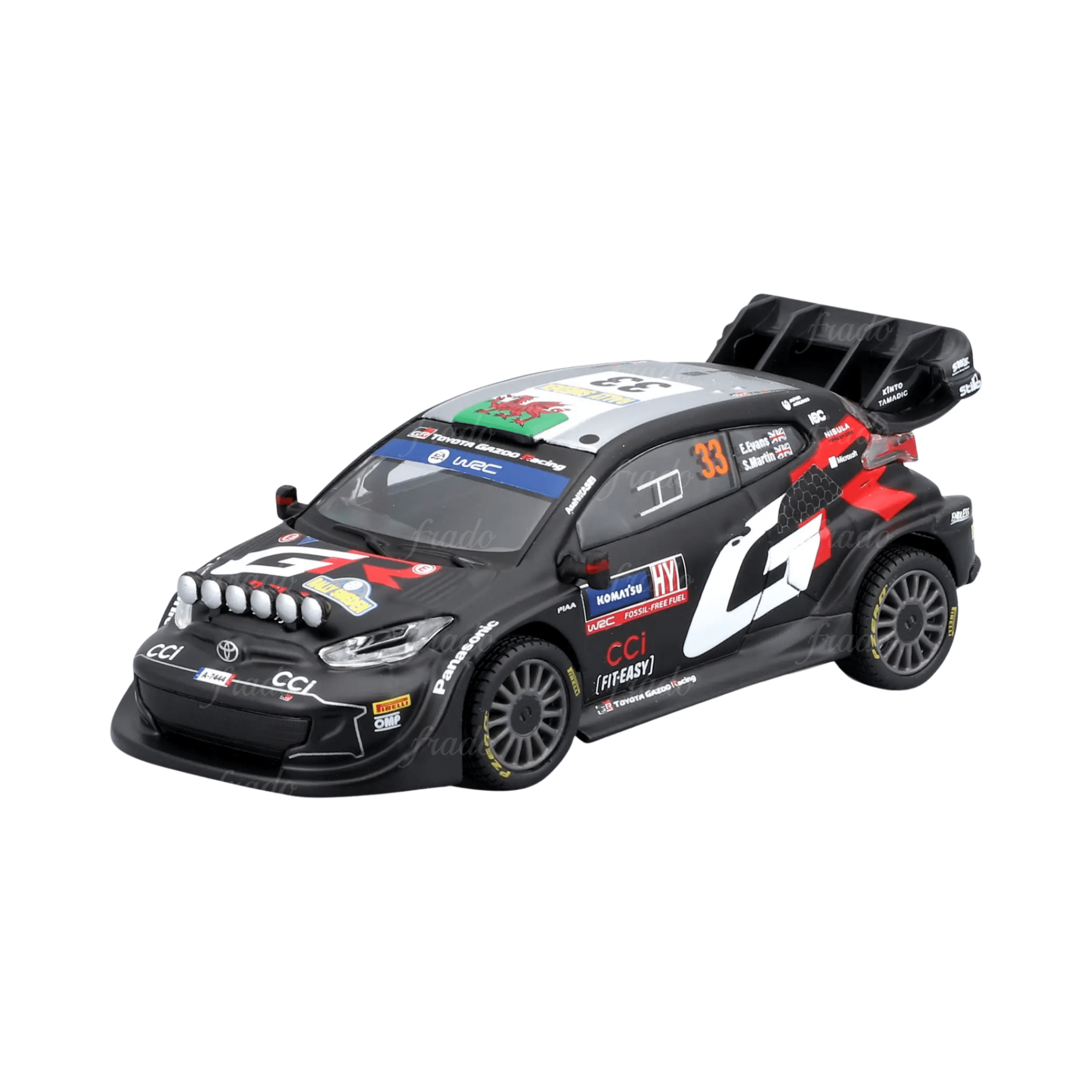 Bburago Toyota GR Yaris 33 Rally 1 Hybrid - Fradostore