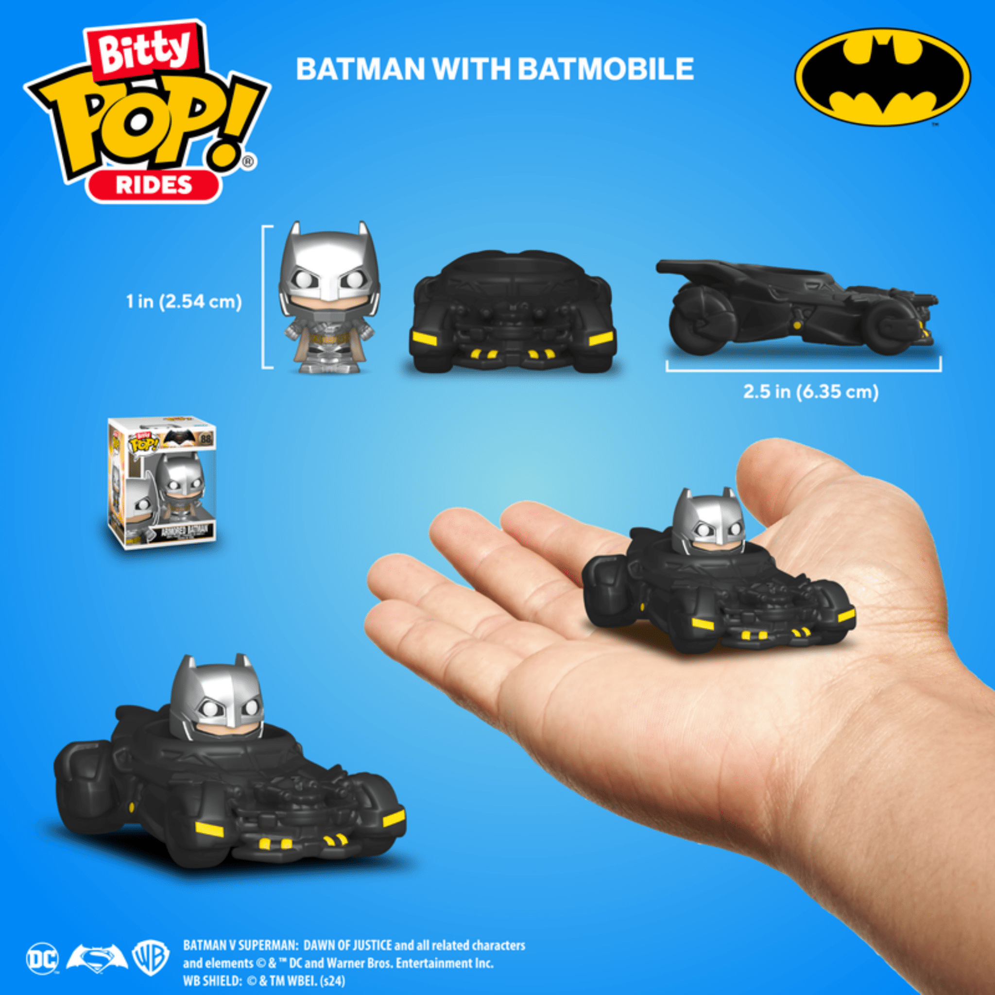 Funko Bitty Pop Rides Batman and Batmobile - Fradostore