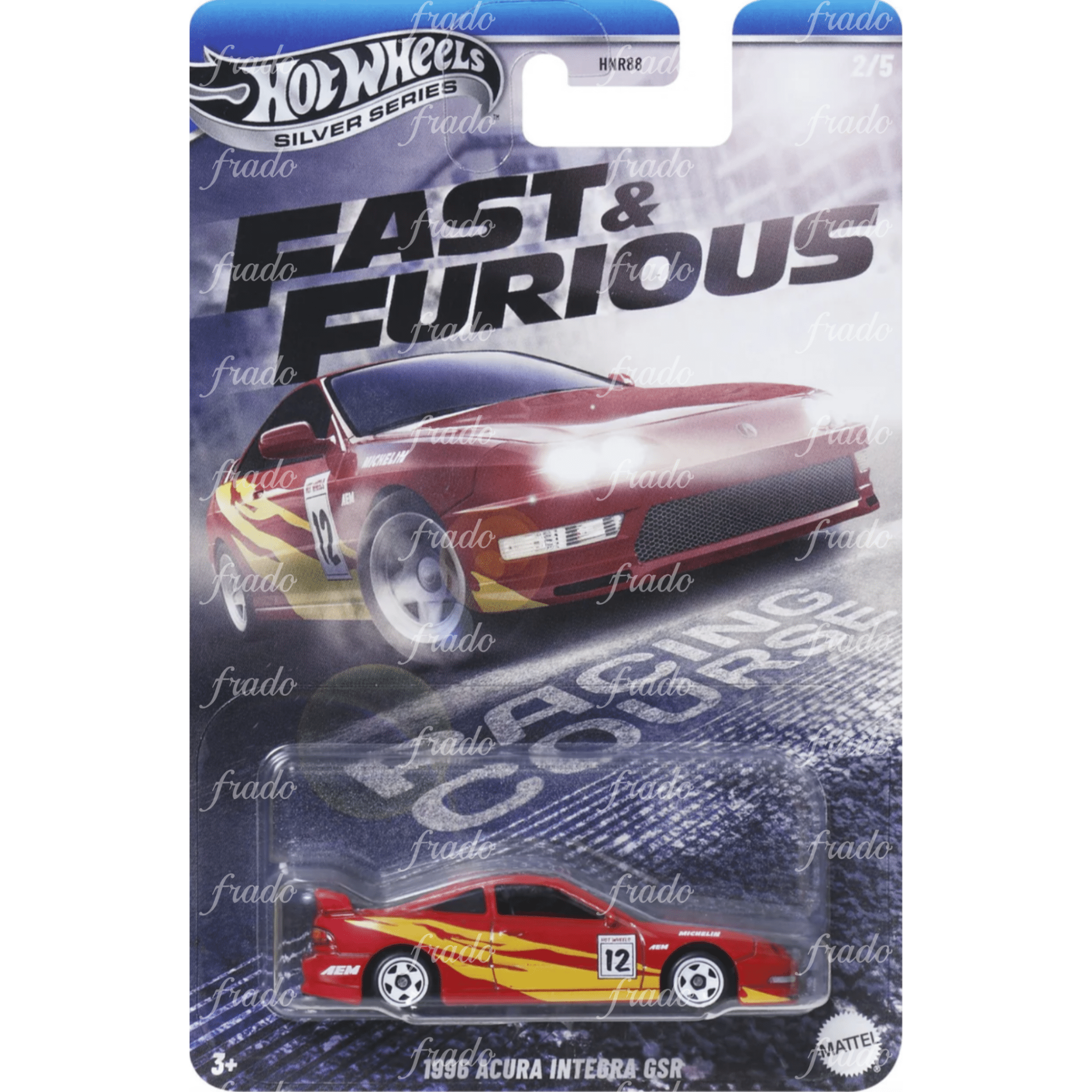 Hot Wheels 1996 Acura Integra GSR - Rápidos & Furiosos - Fradostore