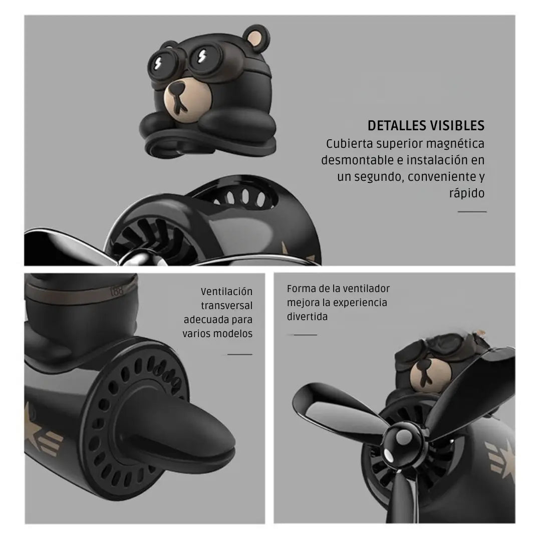 Porta Fragancias Oso Piloto - Fradostore