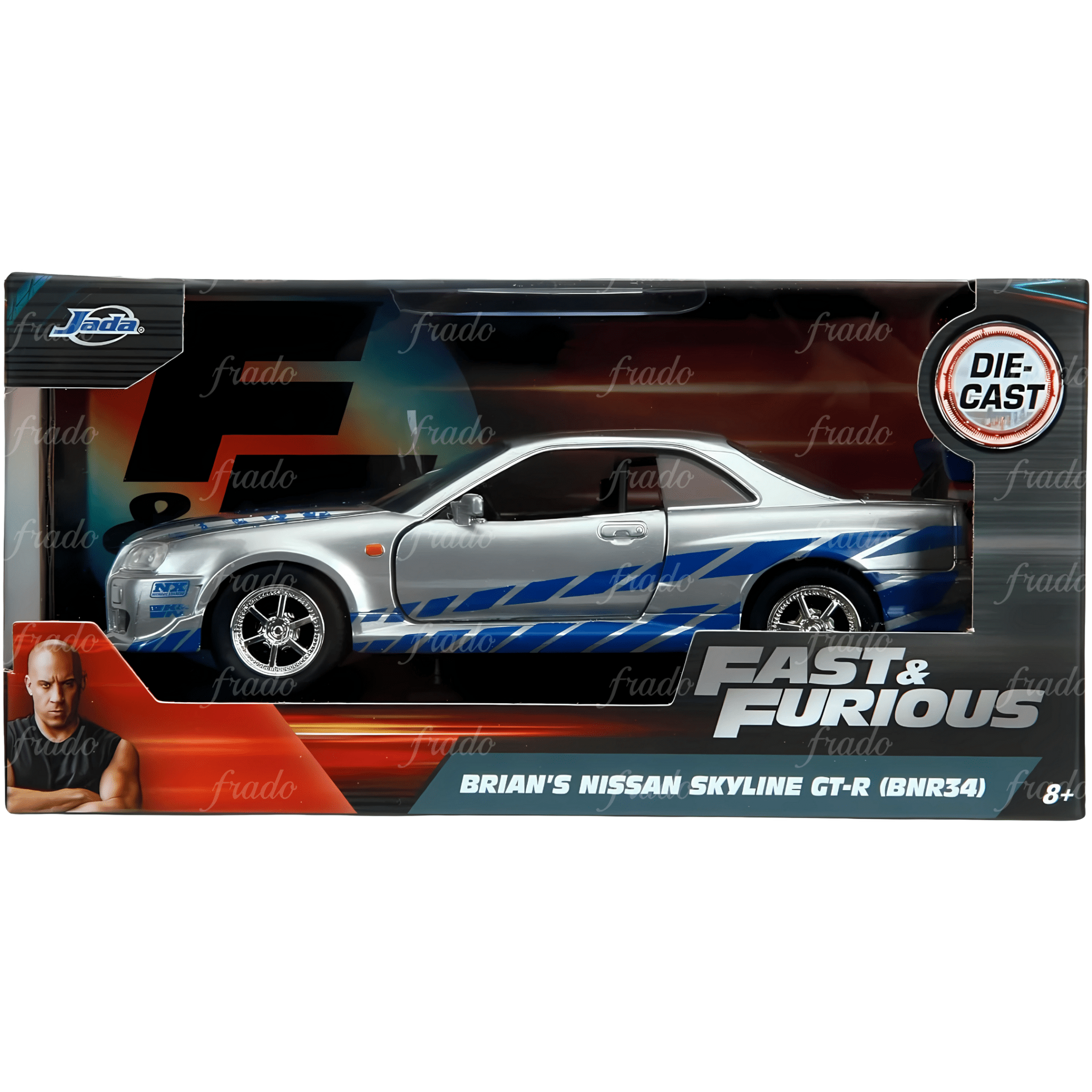 Rápidos & Furiosos - Brian's Nissan Skyline GT - R (R34) - Fradostore