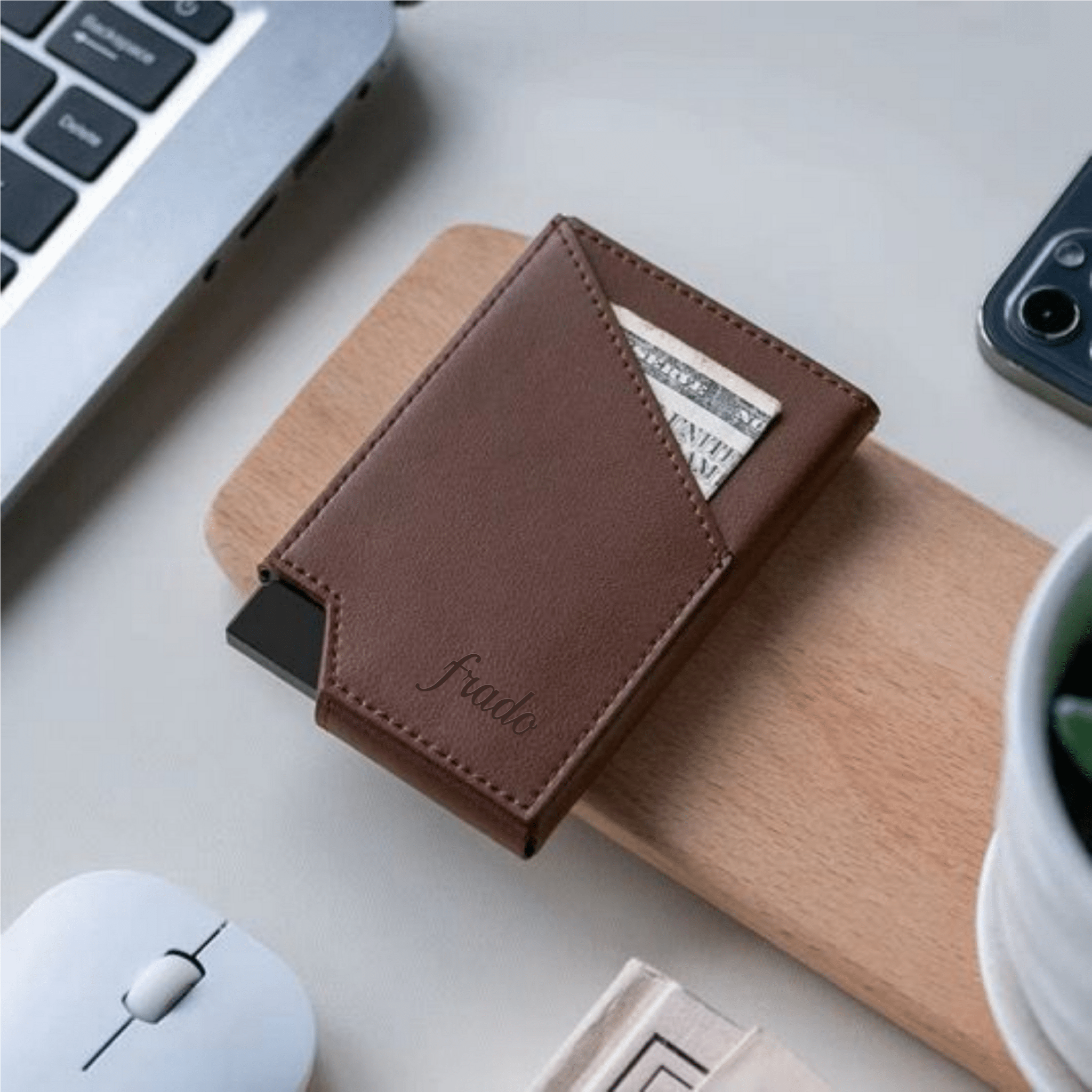 Tarjetero Frado Espresso Bold - Fradostore